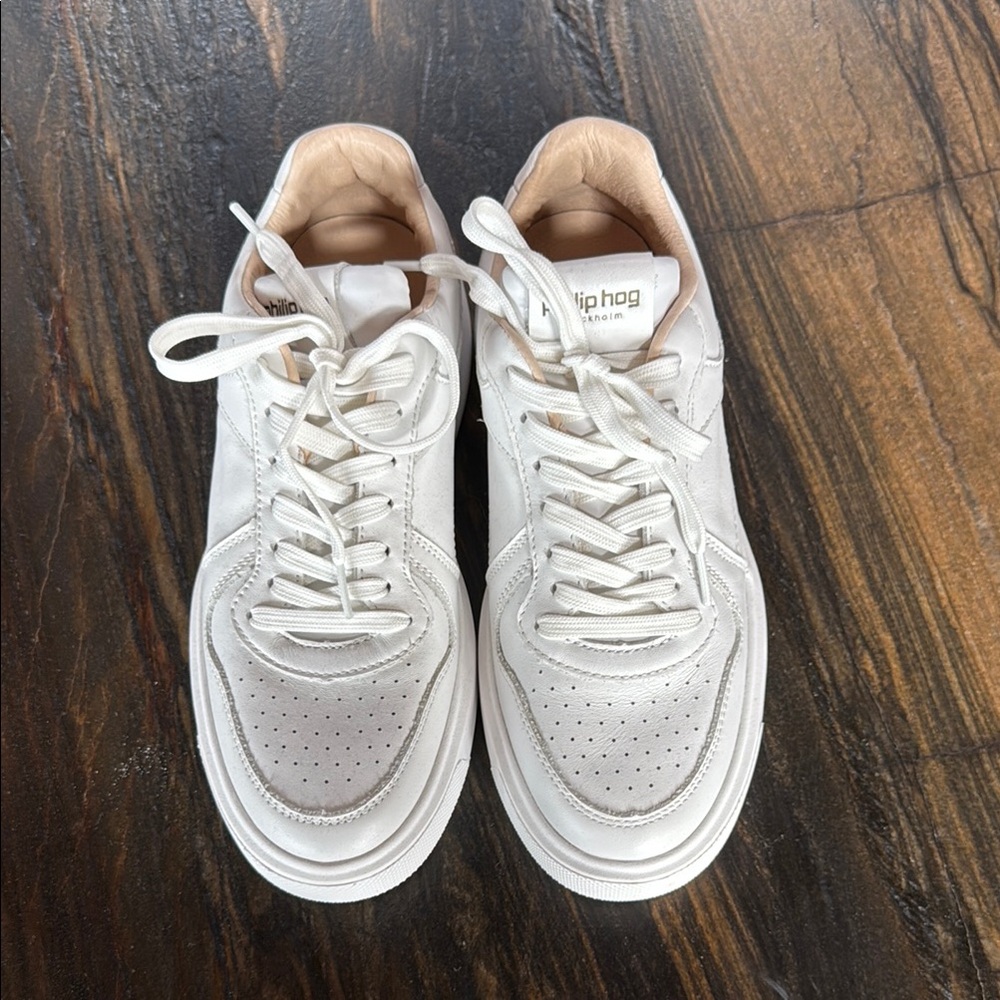 Philip Hog White Women's Sneakers (Sz 39)